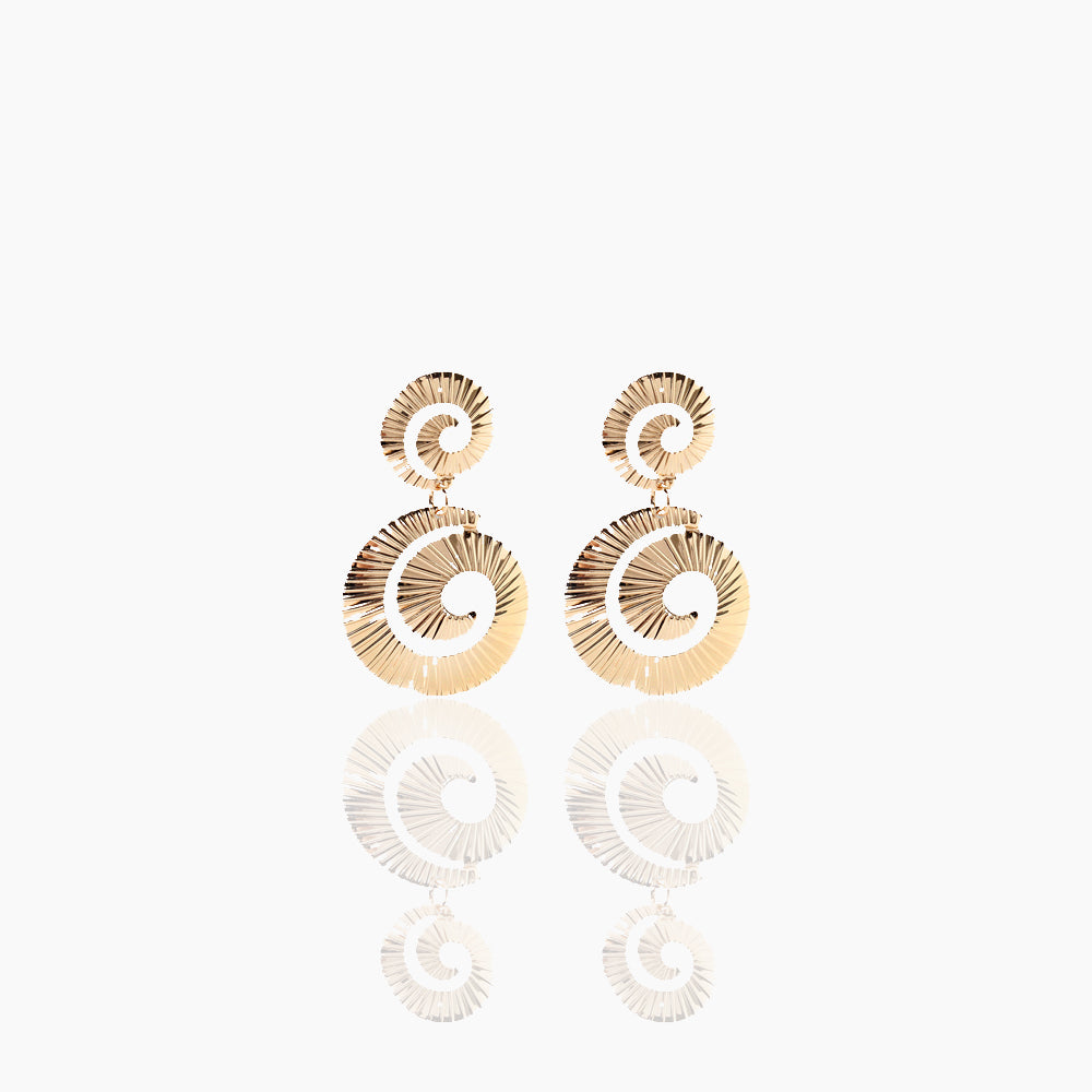 Double spiral earrings
