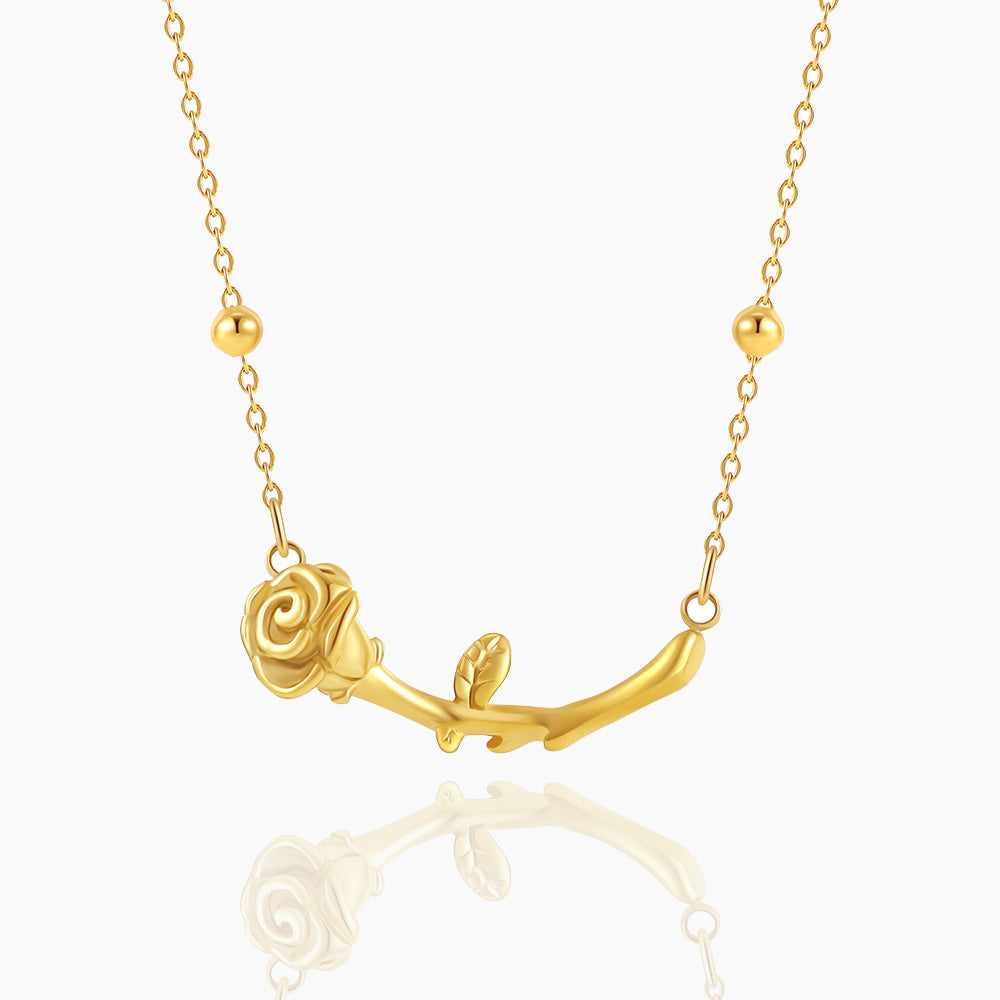 3D ROSE NECKLACE