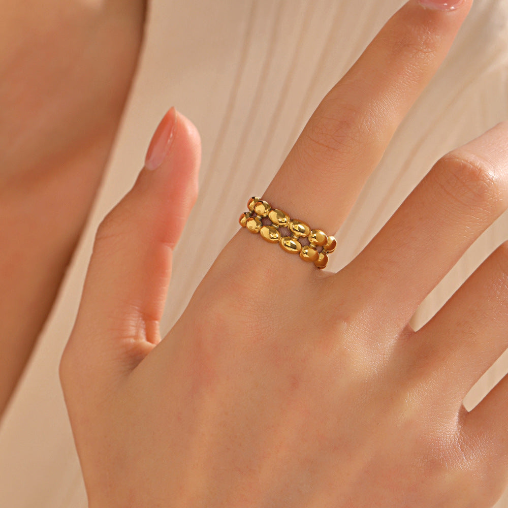 ADJUSTABLE GEOMETRIC ELLIPTICAL RING