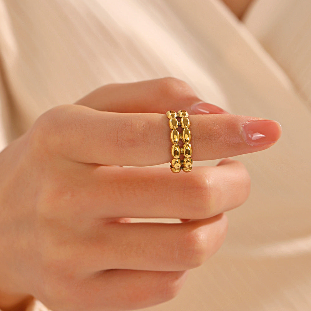 ADJUSTABLE GEOMETRIC ELLIPTICAL RING