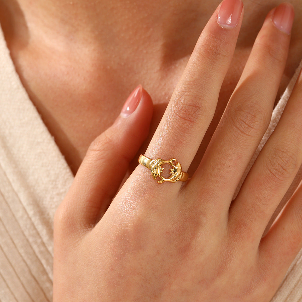 ADJUSTABLE GOLDEN CARP FISH RING