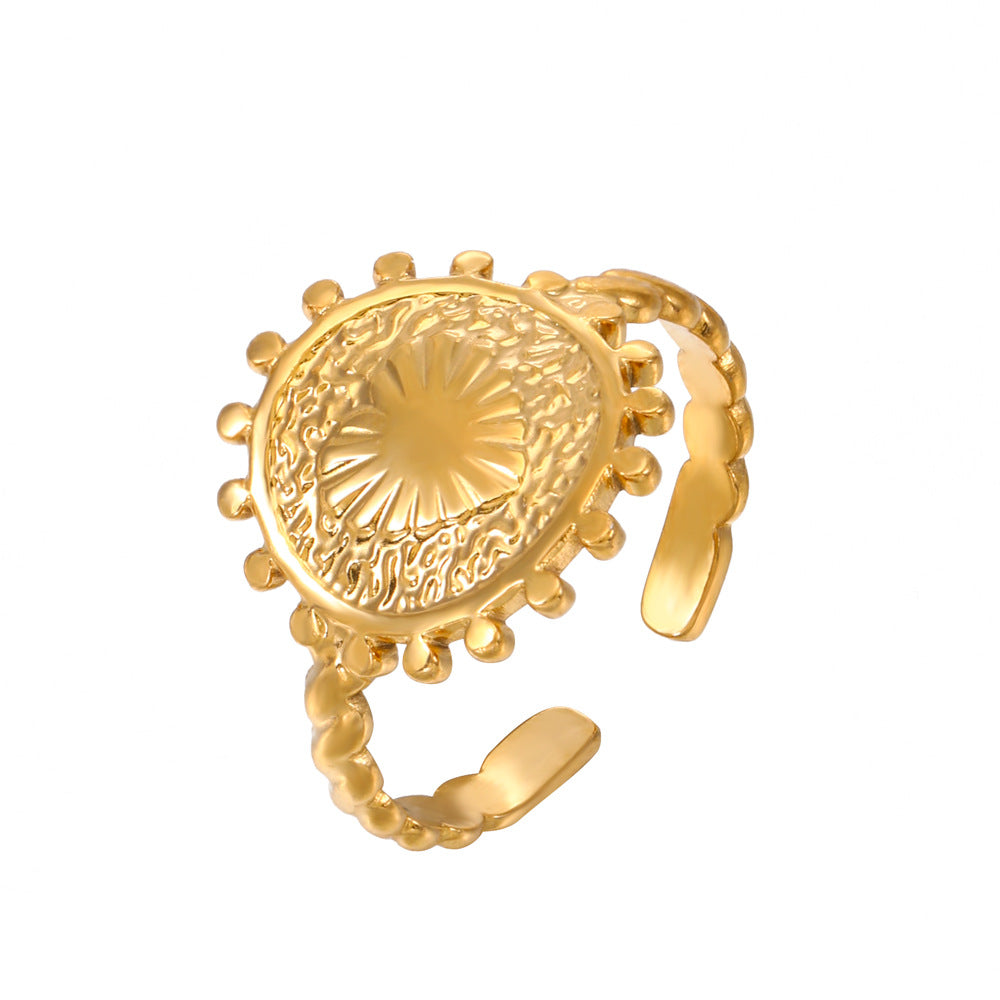 ADJUSTABLE LACE HEART RING