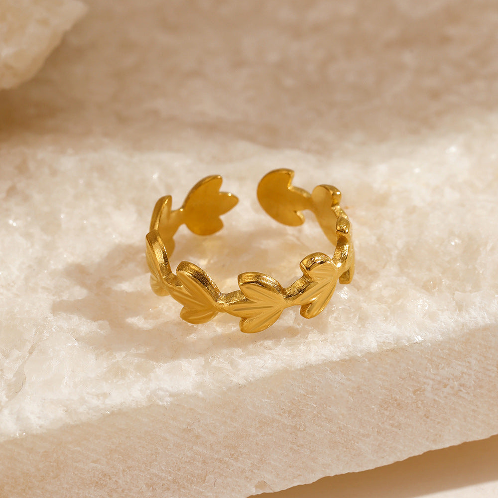 ADJUSTABLE LEAF RING