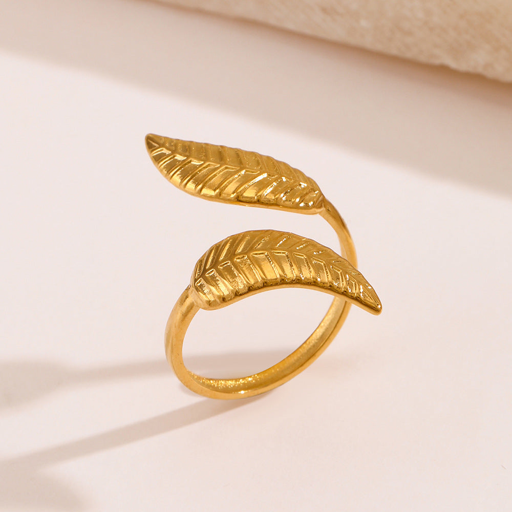 ADJUSTABLE LEAF RING