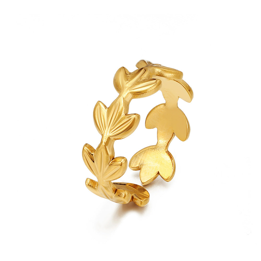 ADJUSTABLE LEAF RING