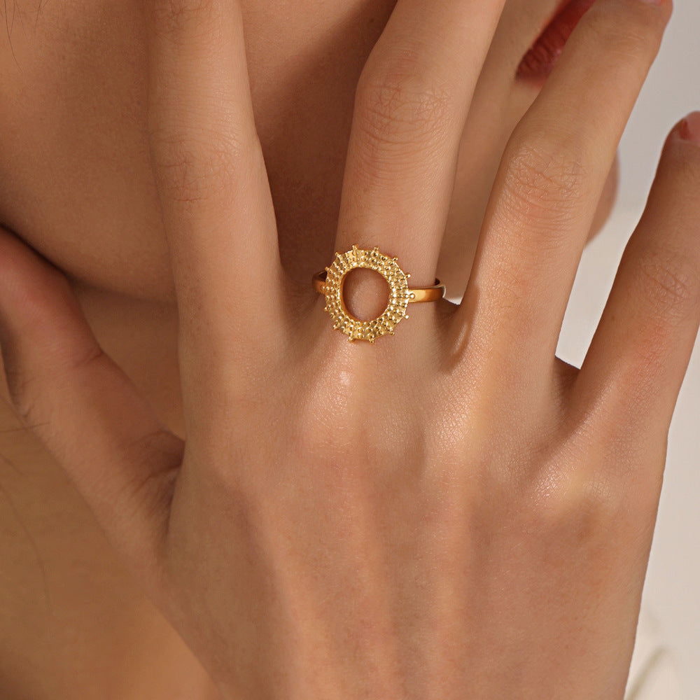 ADJUSTABLE SUNFLOWER RING