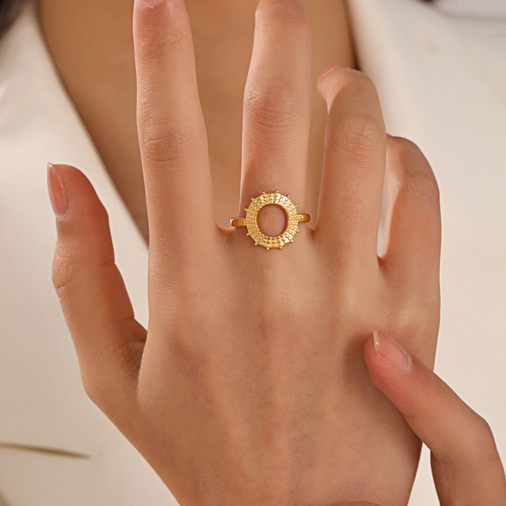 ADJUSTABLE SUNFLOWER RING