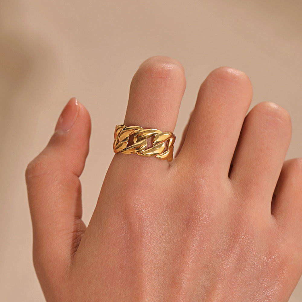 ADJUSTABLE WIDE FACE RING