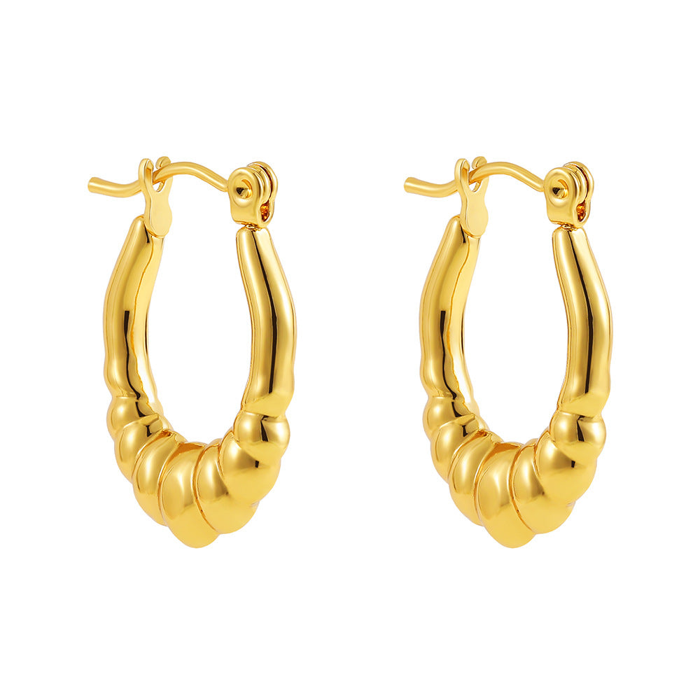 ADVANCED TEMPERAMENT CIRCULAR EARRINGS