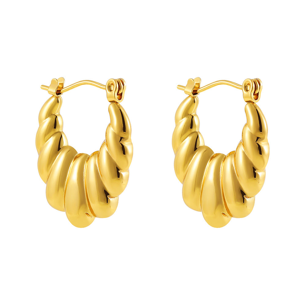 ADVANCED TEMPERAMENT CIRCULAR EARRINGS