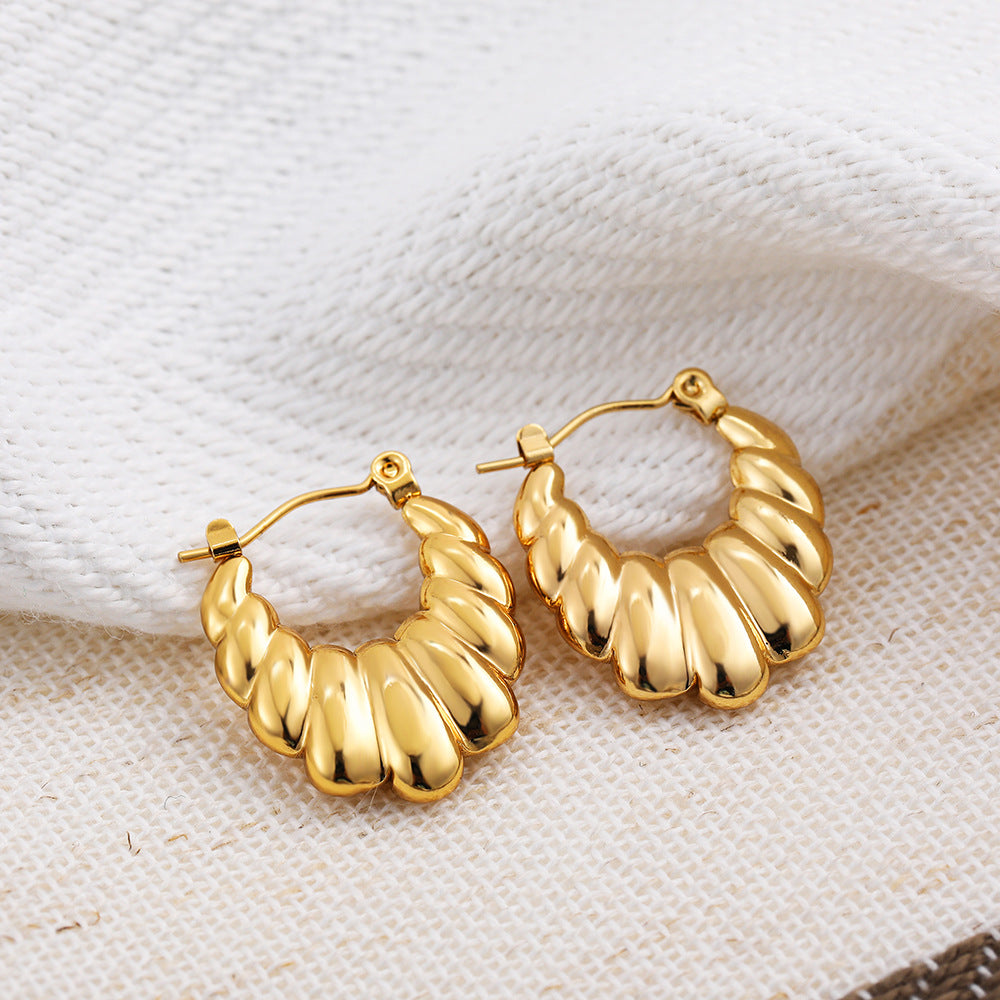 ADVANCED TEMPERAMENT CIRCULAR EARRINGS