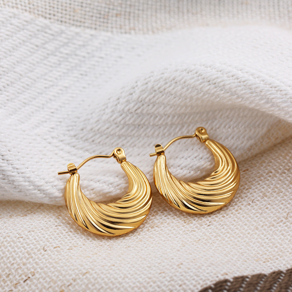 ADVANCED TEMPERAMENT CIRCULAR EARRINGS