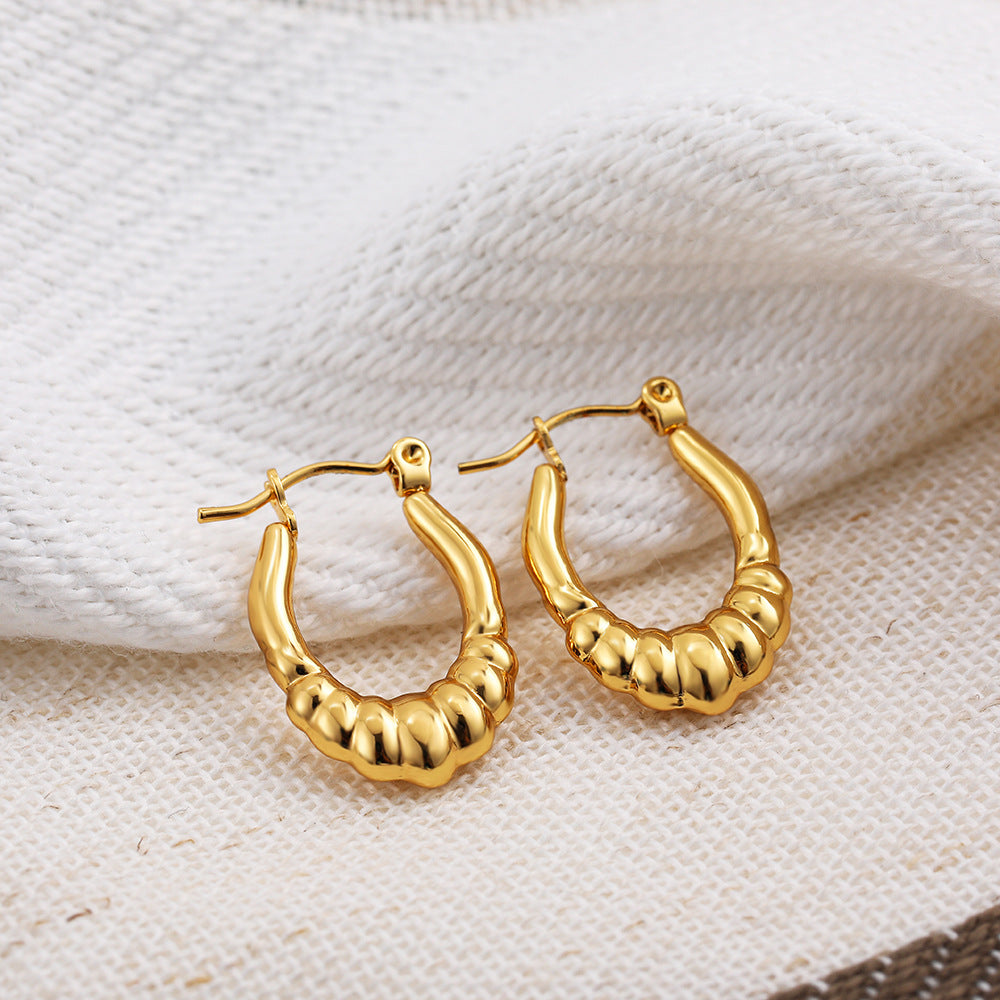 ADVANCED TEMPERAMENT CIRCULAR EARRINGS