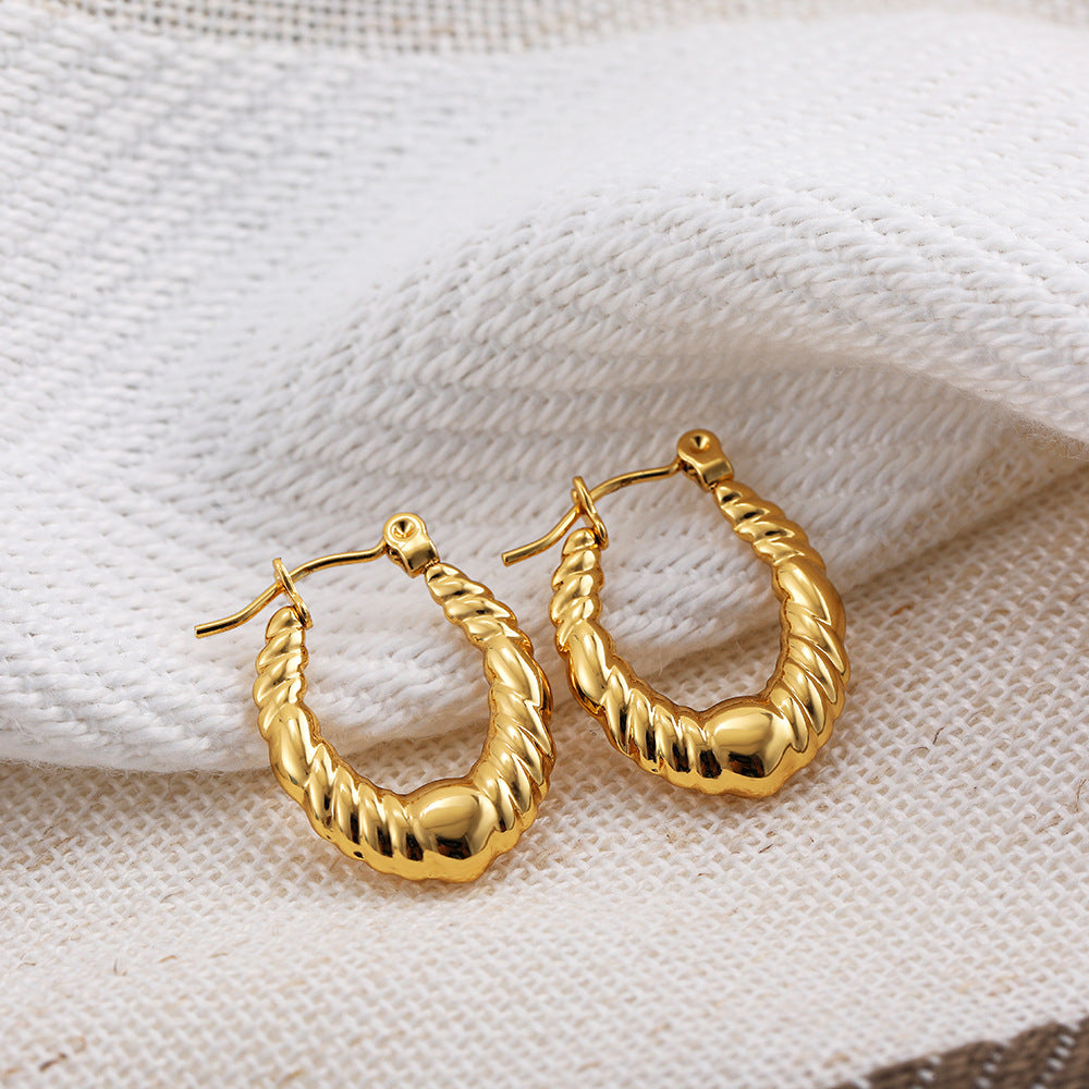 ADVANCED TEMPERAMENT CIRCULAR EARRINGS