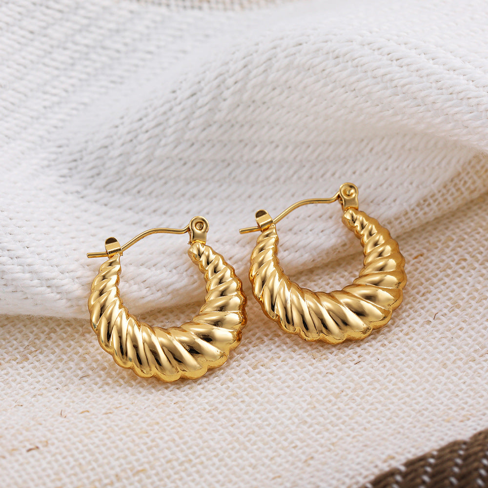 ADVANCED TEMPERAMENT CIRCULAR EARRINGS