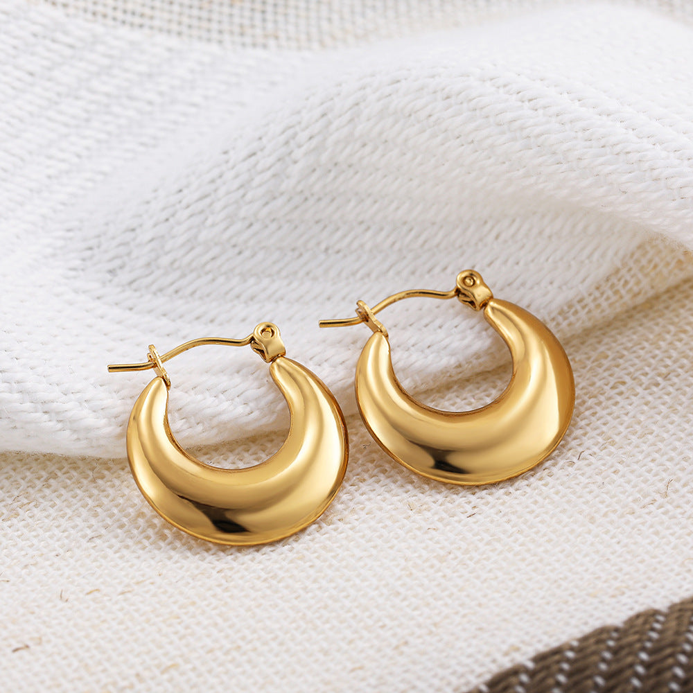 ADVANCED TEMPERAMENT CIRCULAR EARRINGS