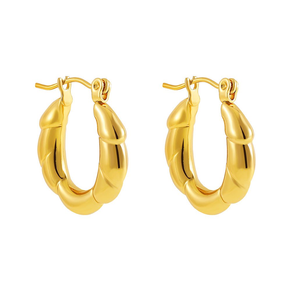 ADVANCED TEMPERAMENT CIRCULAR EARRINGS