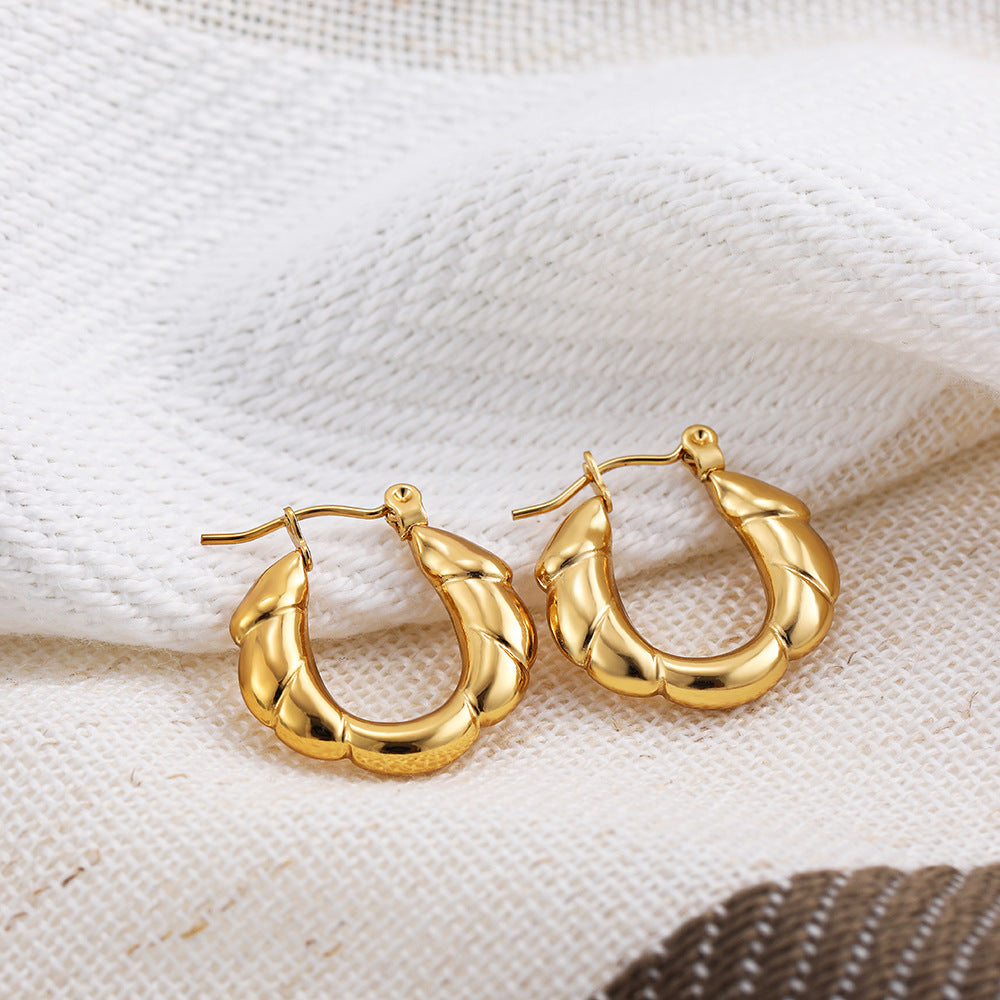 ADVANCED TEMPERAMENT CIRCULAR EARRINGS