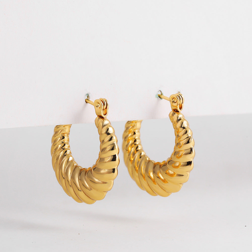 ADVANCED TEMPERAMENT CIRCULAR EARRINGS