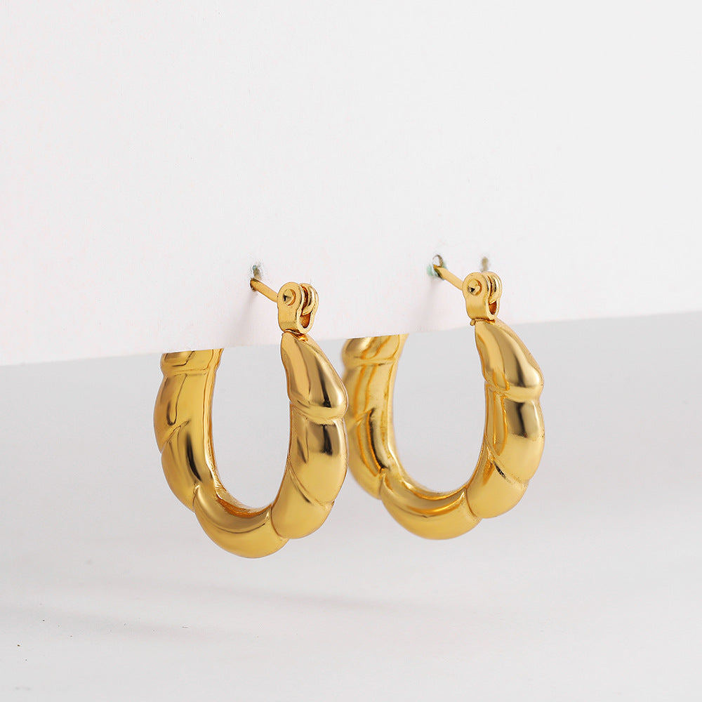 ADVANCED TEMPERAMENT CIRCULAR EARRINGS