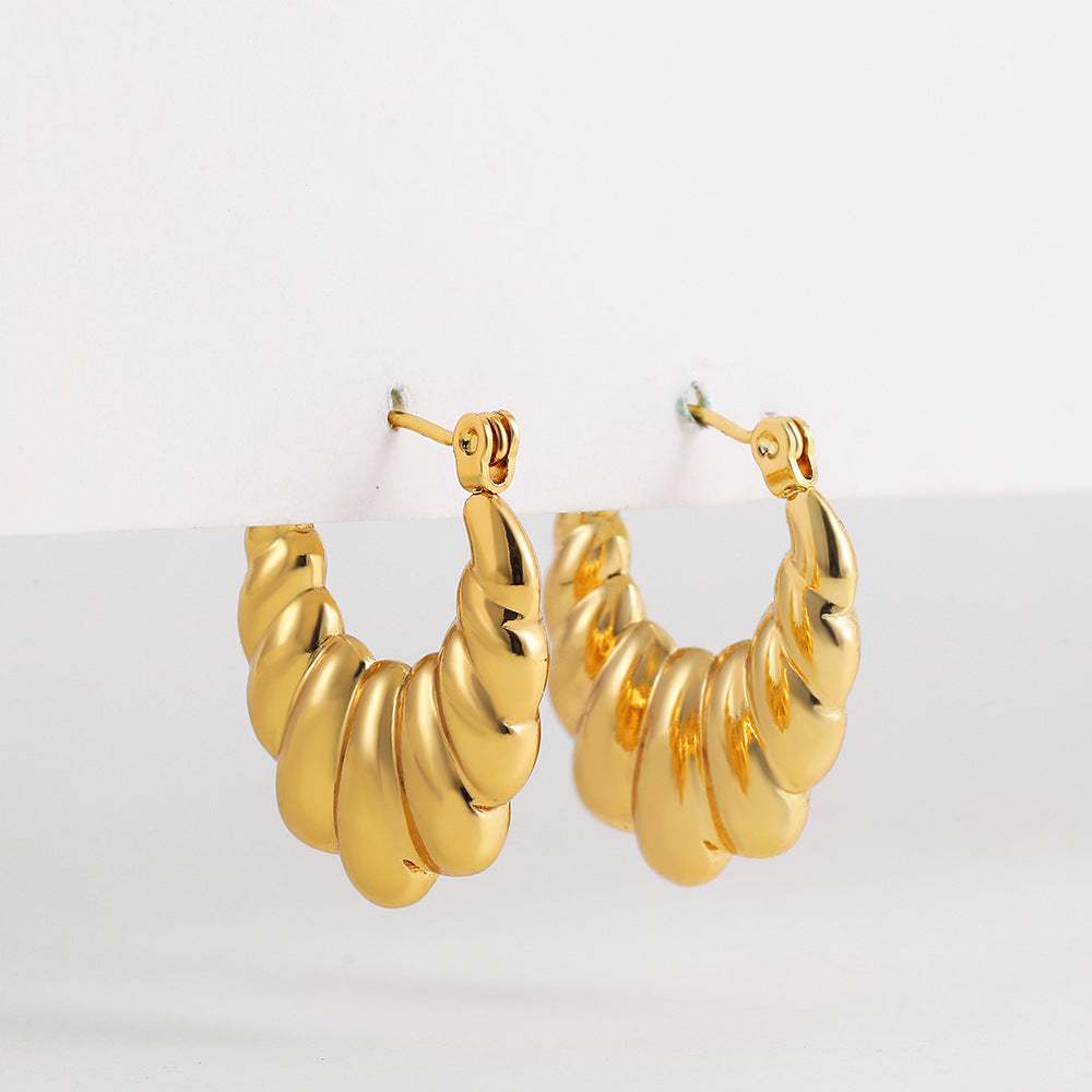 ADVANCED TEMPERAMENT CIRCULAR EARRINGS