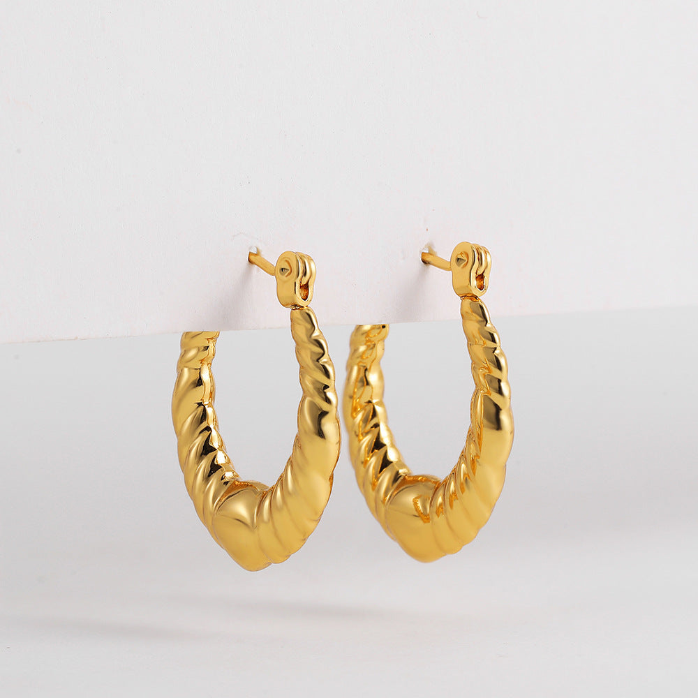 ADVANCED TEMPERAMENT CIRCULAR EARRINGS