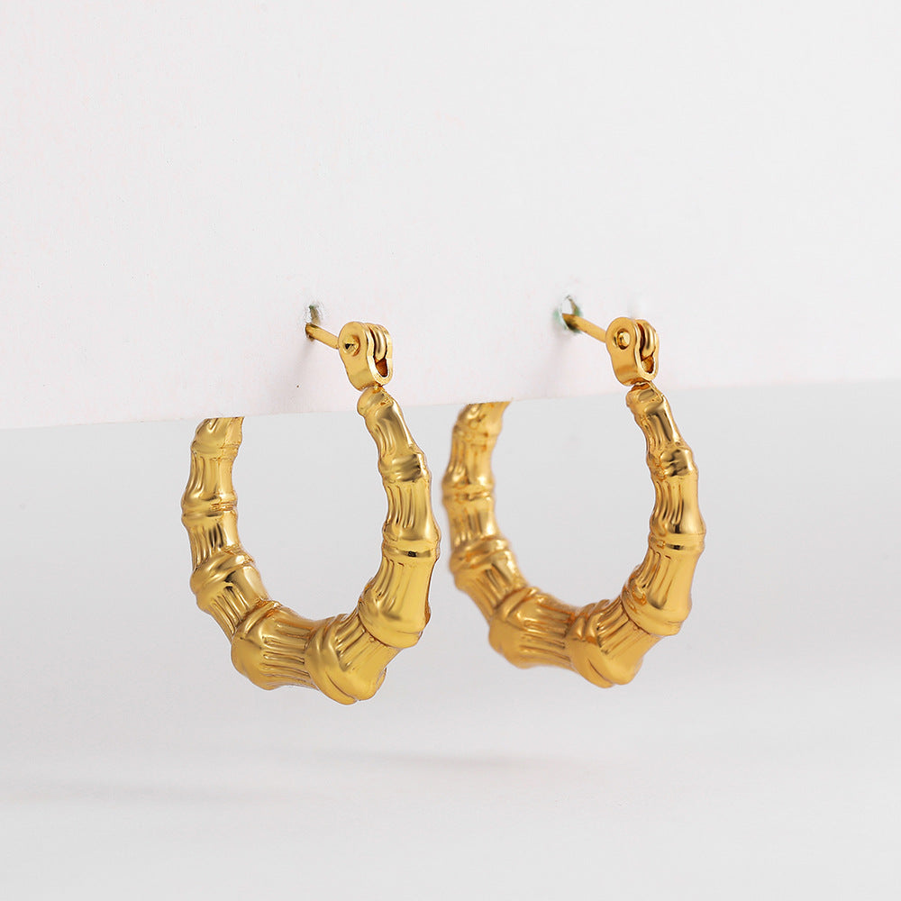 ADVANCED TEMPERAMENT CIRCULAR EARRINGS