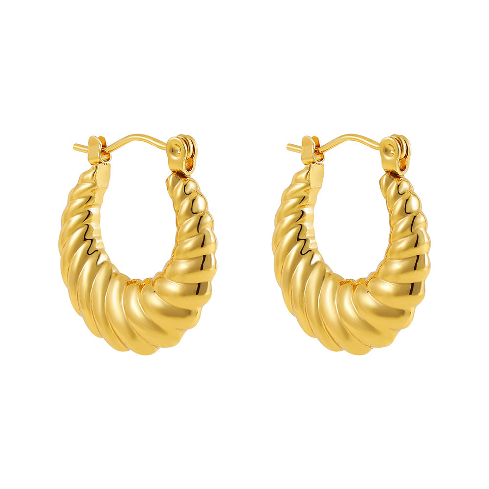 ADVANCED TEMPERAMENT CIRCULAR EARRINGS