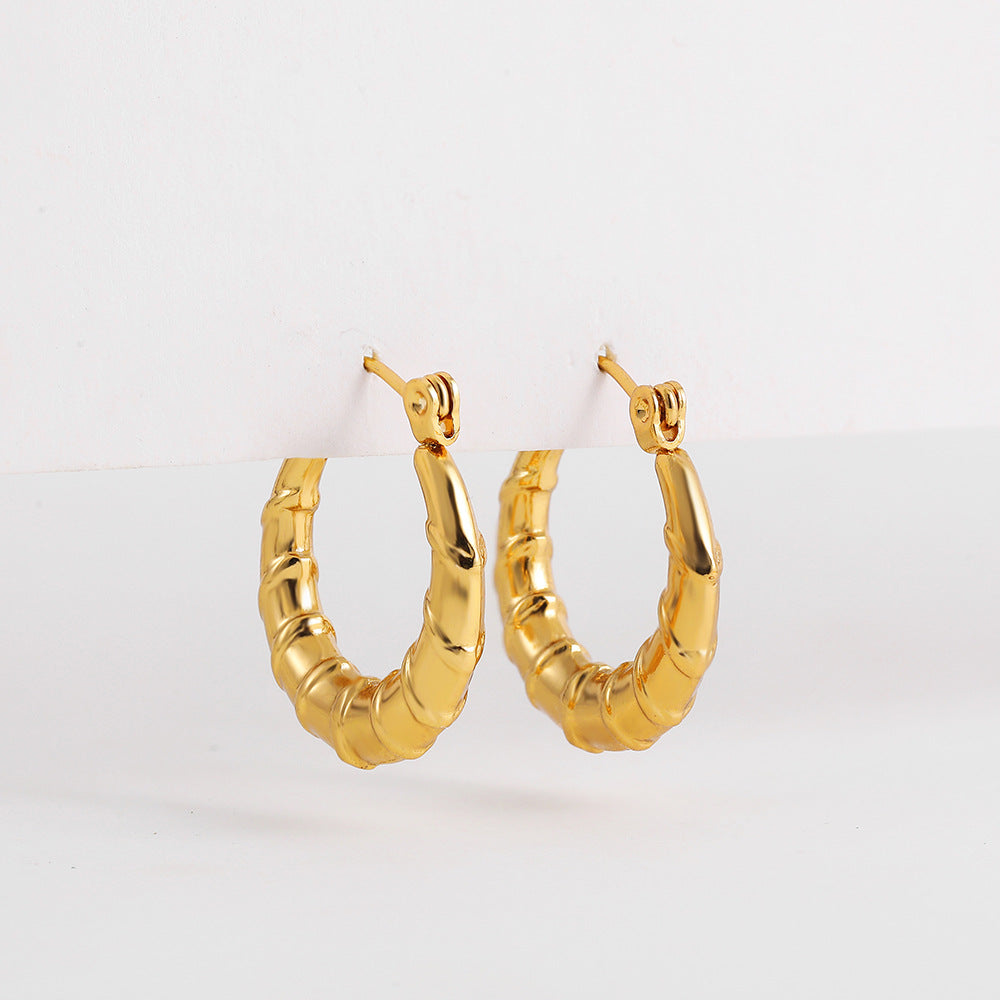 ADVANCED TEMPERAMENT CIRCULAR EARRINGS