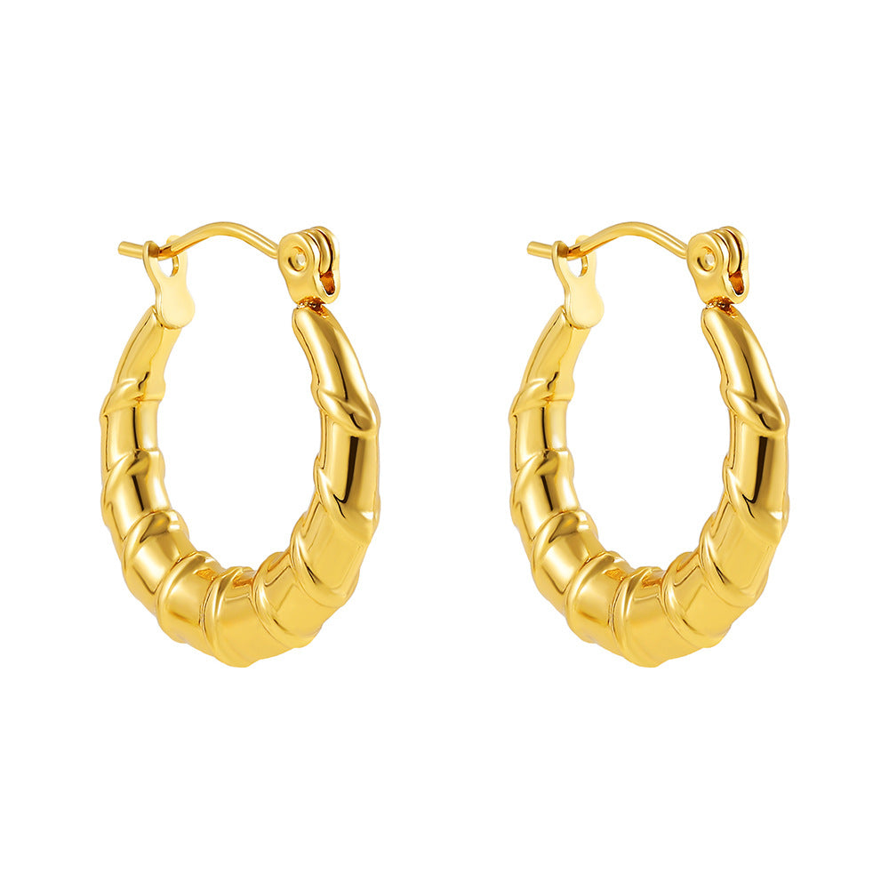 ADVANCED TEMPERAMENT CIRCULAR EARRINGS