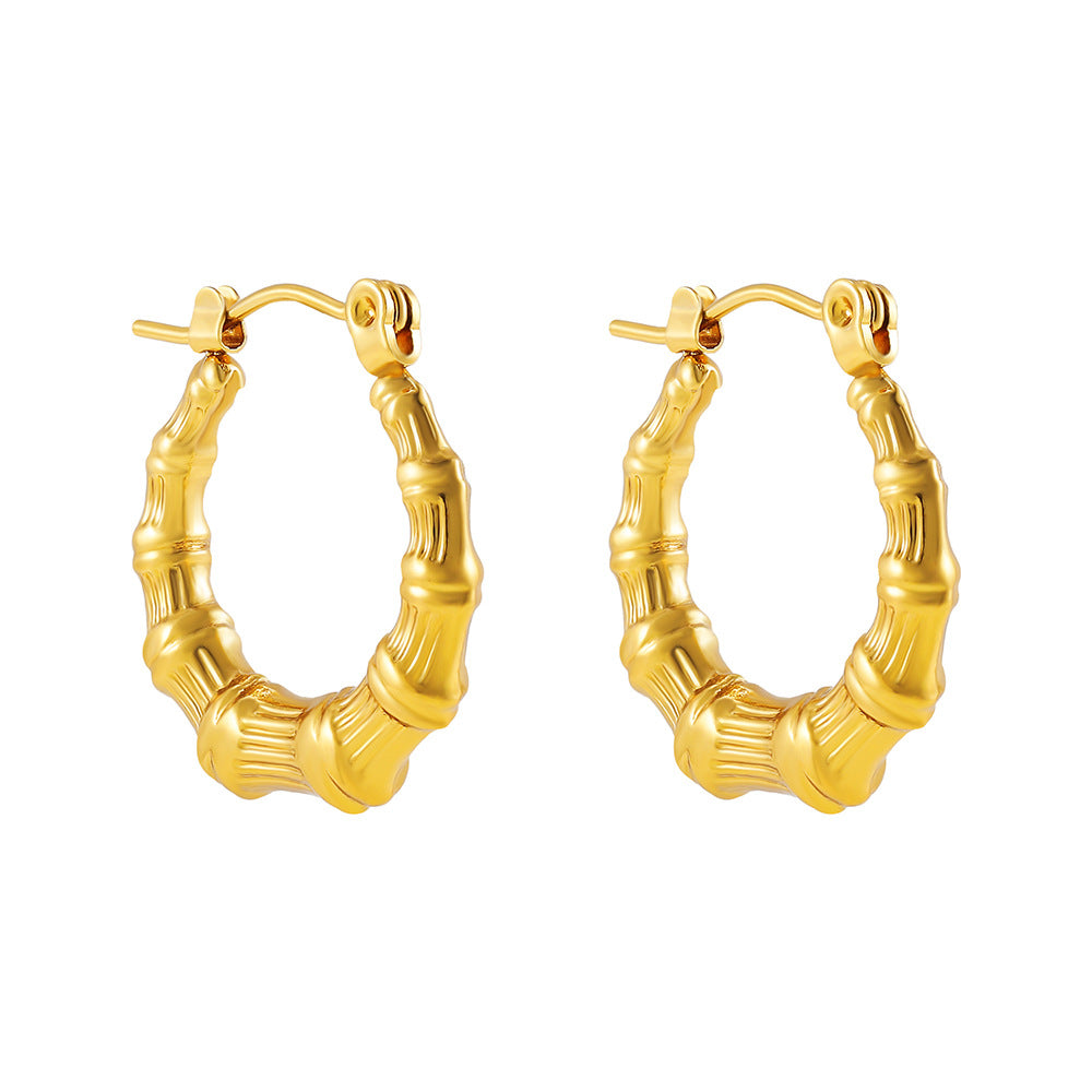 ADVANCED TEMPERAMENT CIRCULAR EARRINGS
