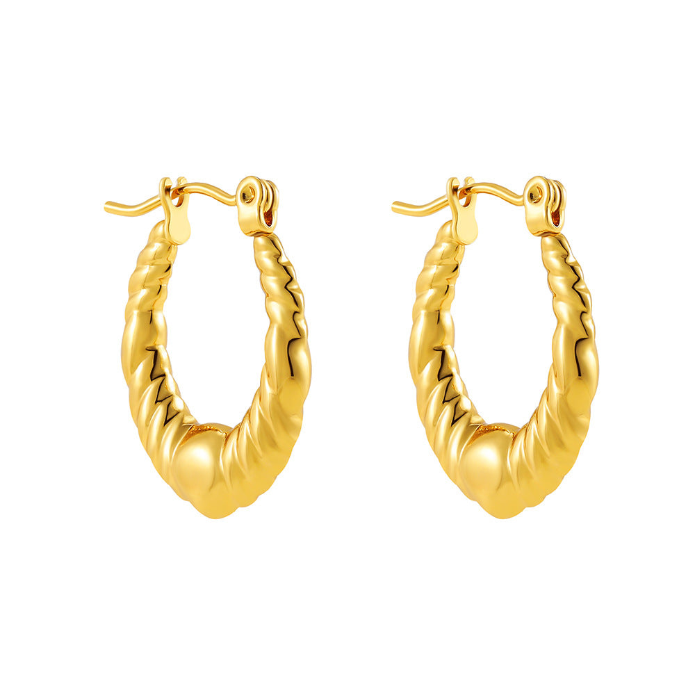 ADVANCED TEMPERAMENT CIRCULAR EARRINGS