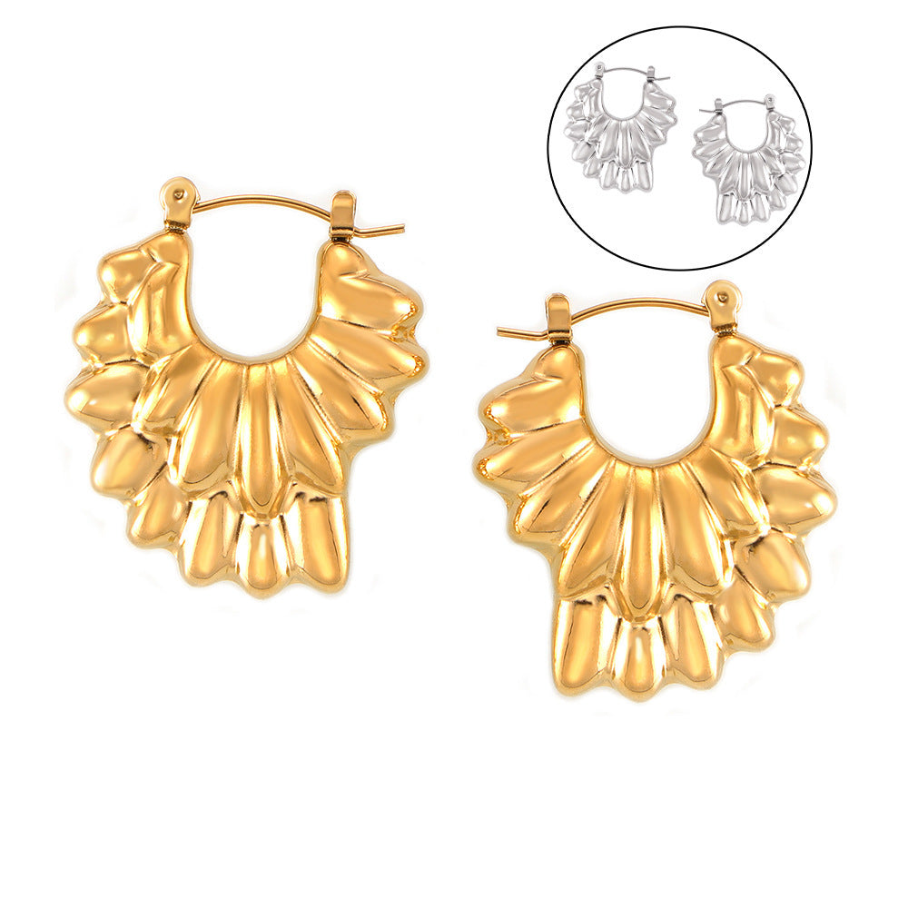 ALIEN-PETAL-HOLLOW-EARRINGS