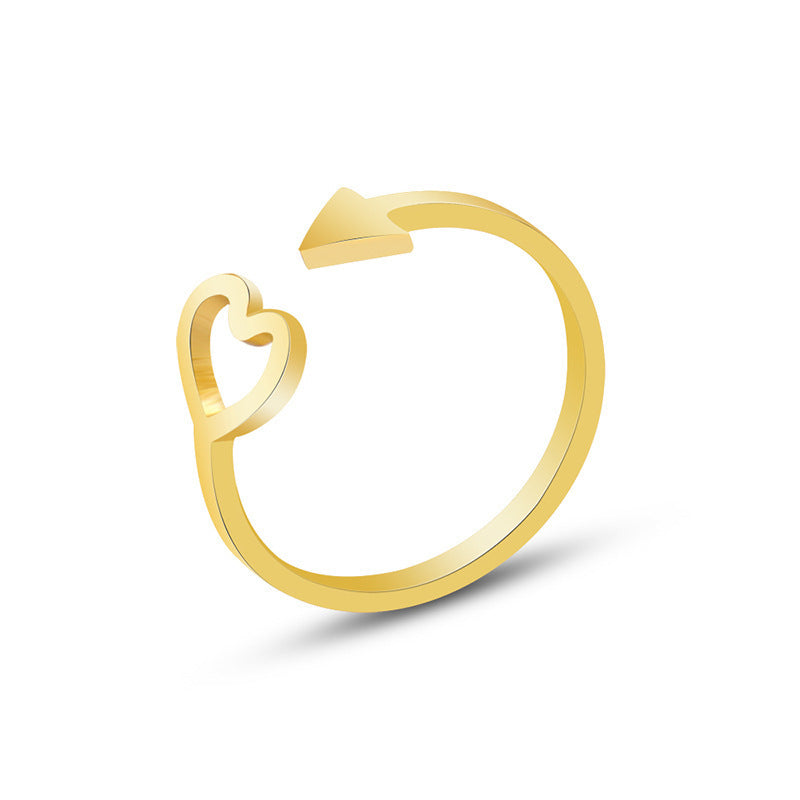 ARROW HEART OPENING RING