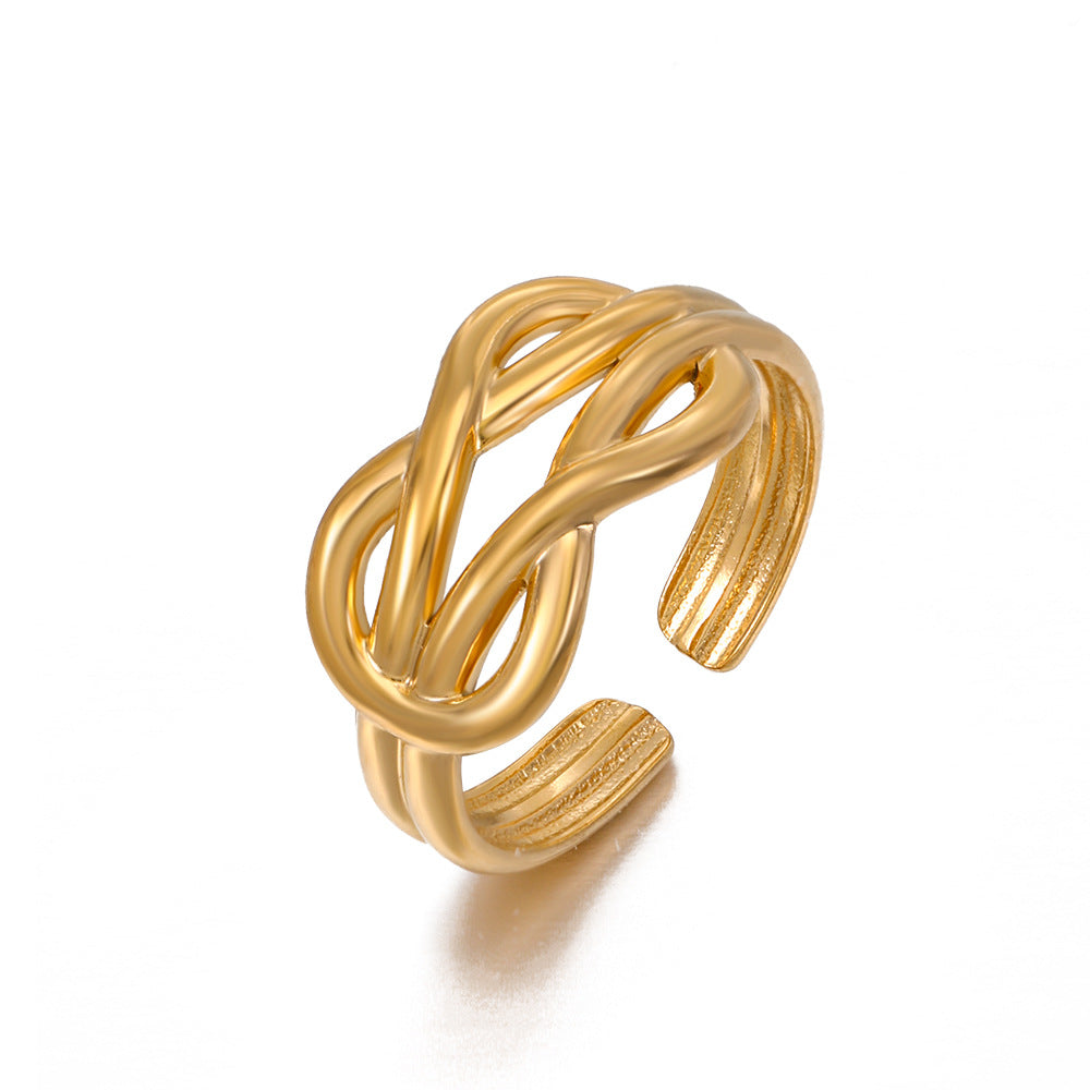 ADJUSTABLE CROSS LINE RING