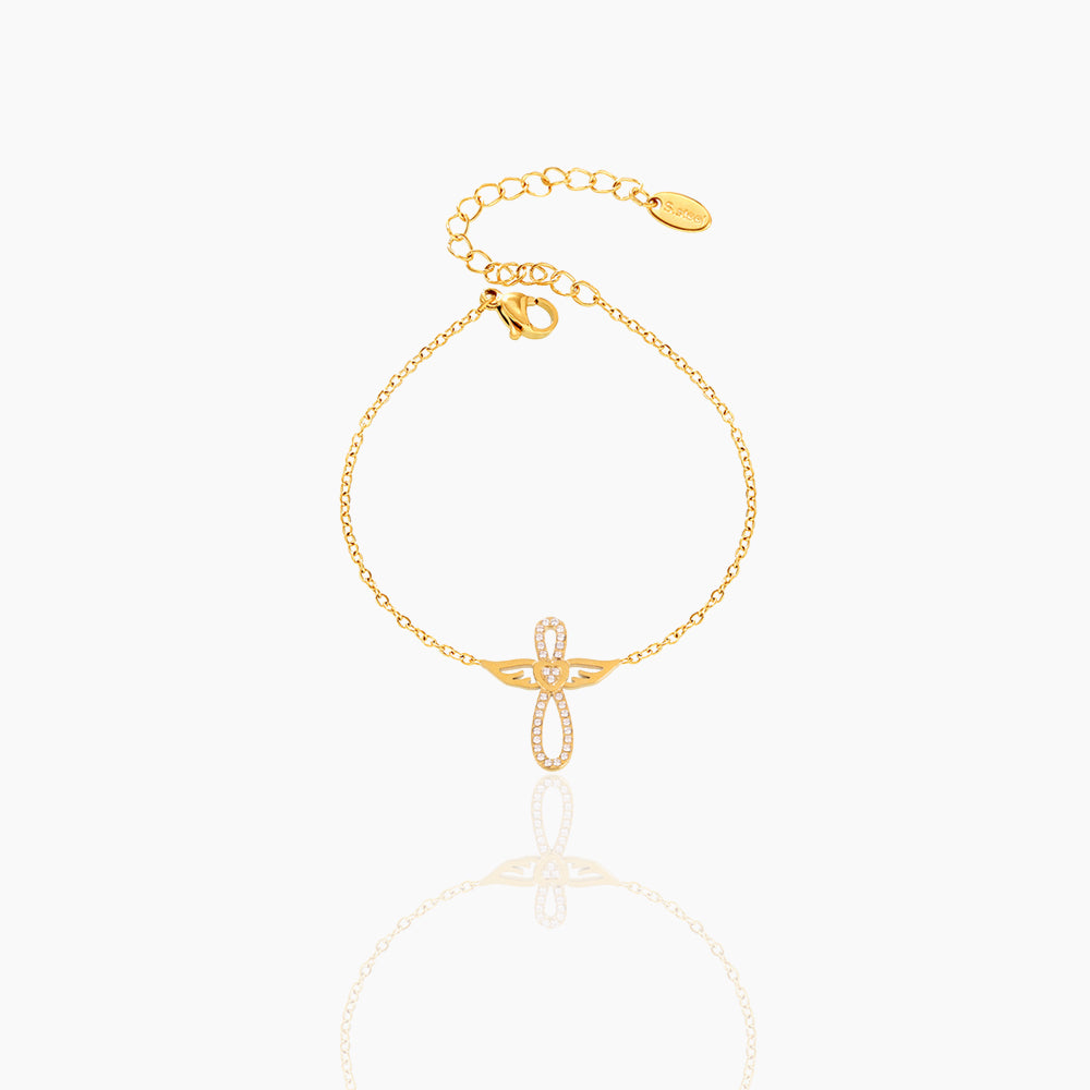 Angel Wings Shiny Stone Wings Bracelet