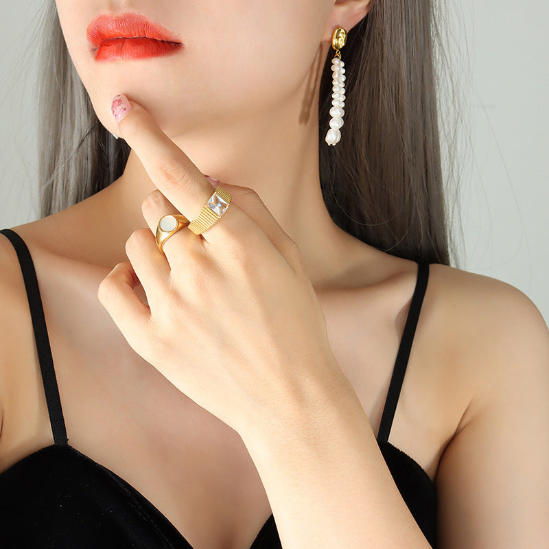 BAROQUE PEARL TASSEL EARRINGS