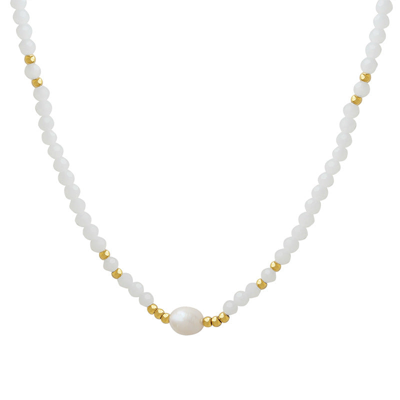 BEADED PEARL NECKLACE