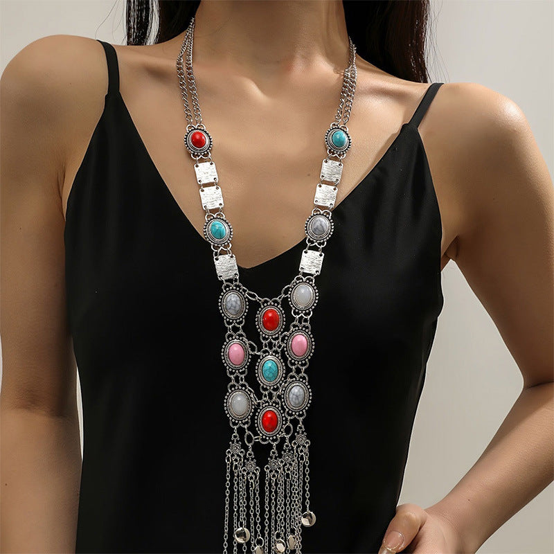 BOHEMIAN LONG TASSEL NECKLACE