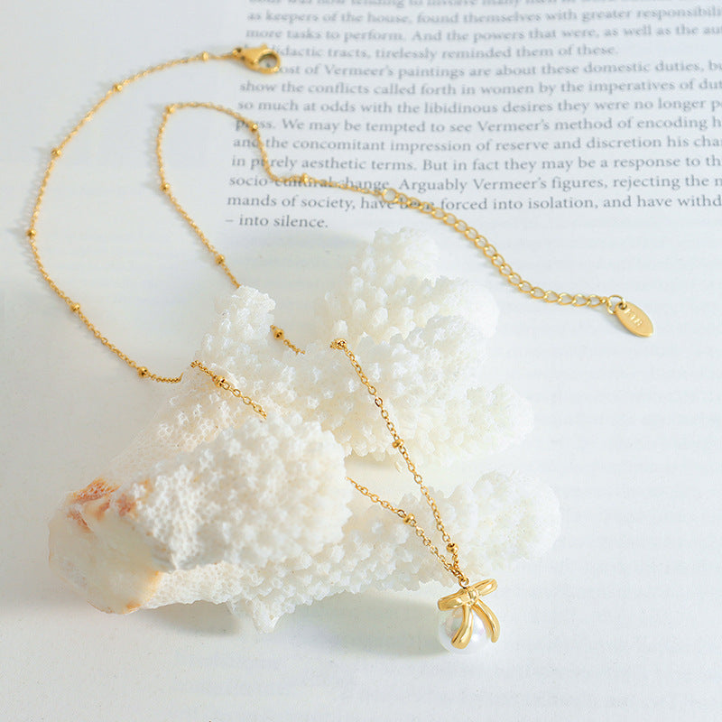 BOW NECKLACE EARRINGS