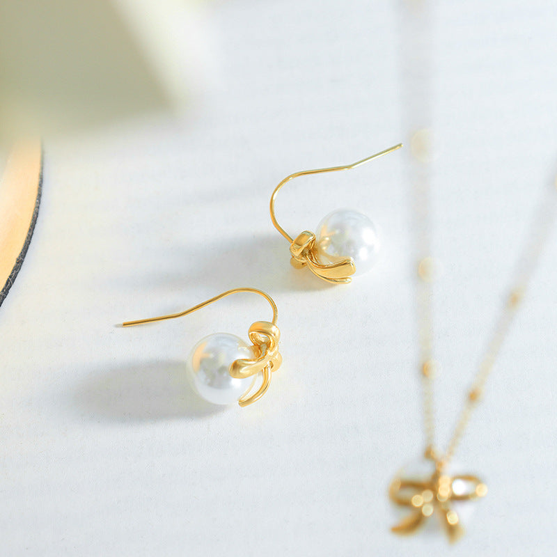 BOW NECKLACE EARRINGS