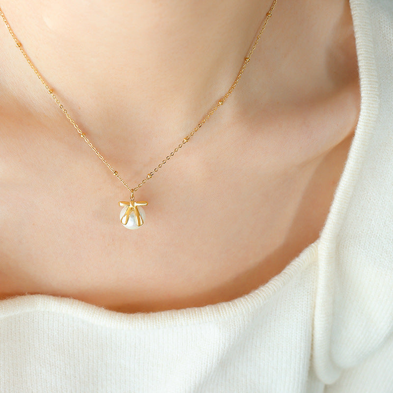 BOW NECKLACE EARRINGS