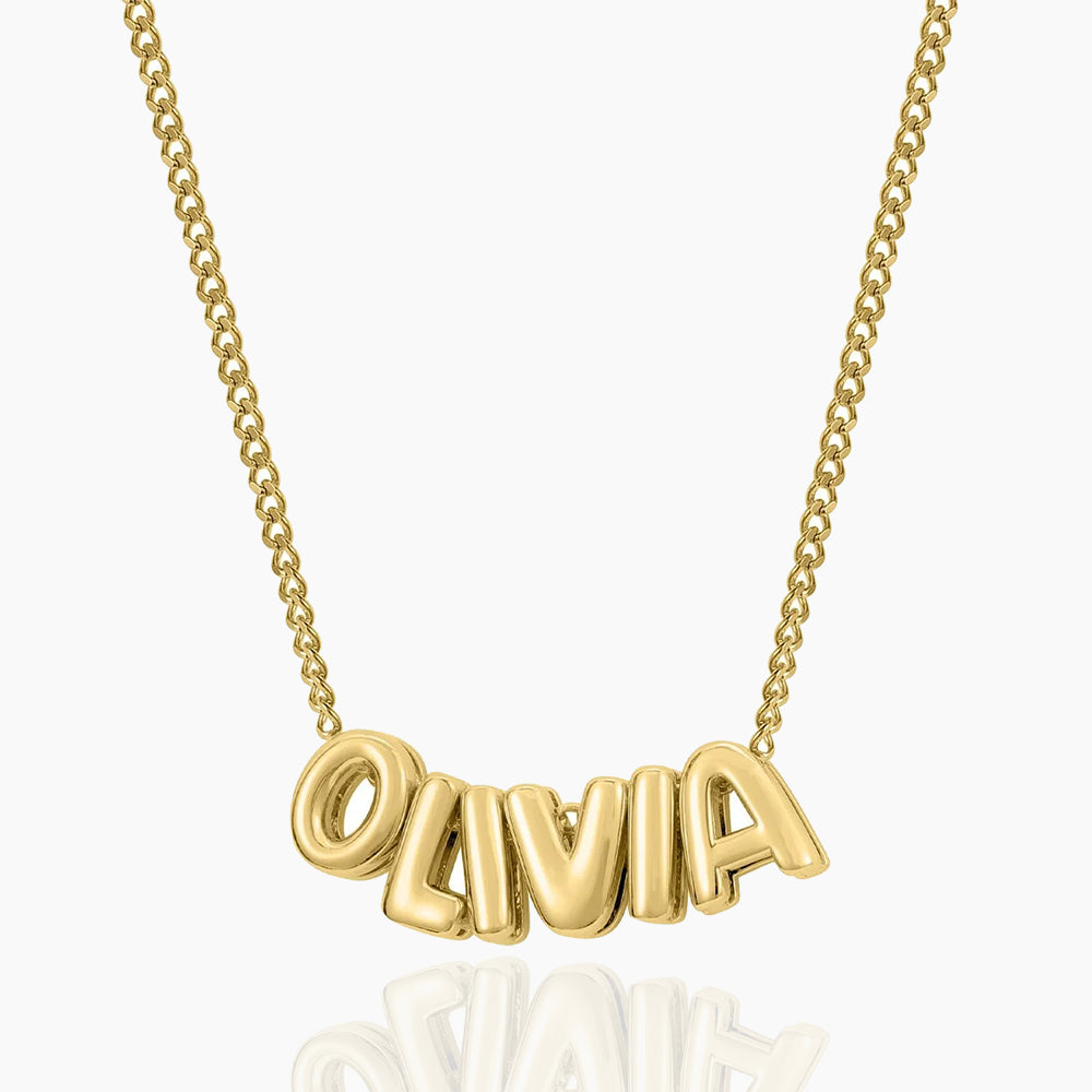 BUBBLE NAME NECKLACE