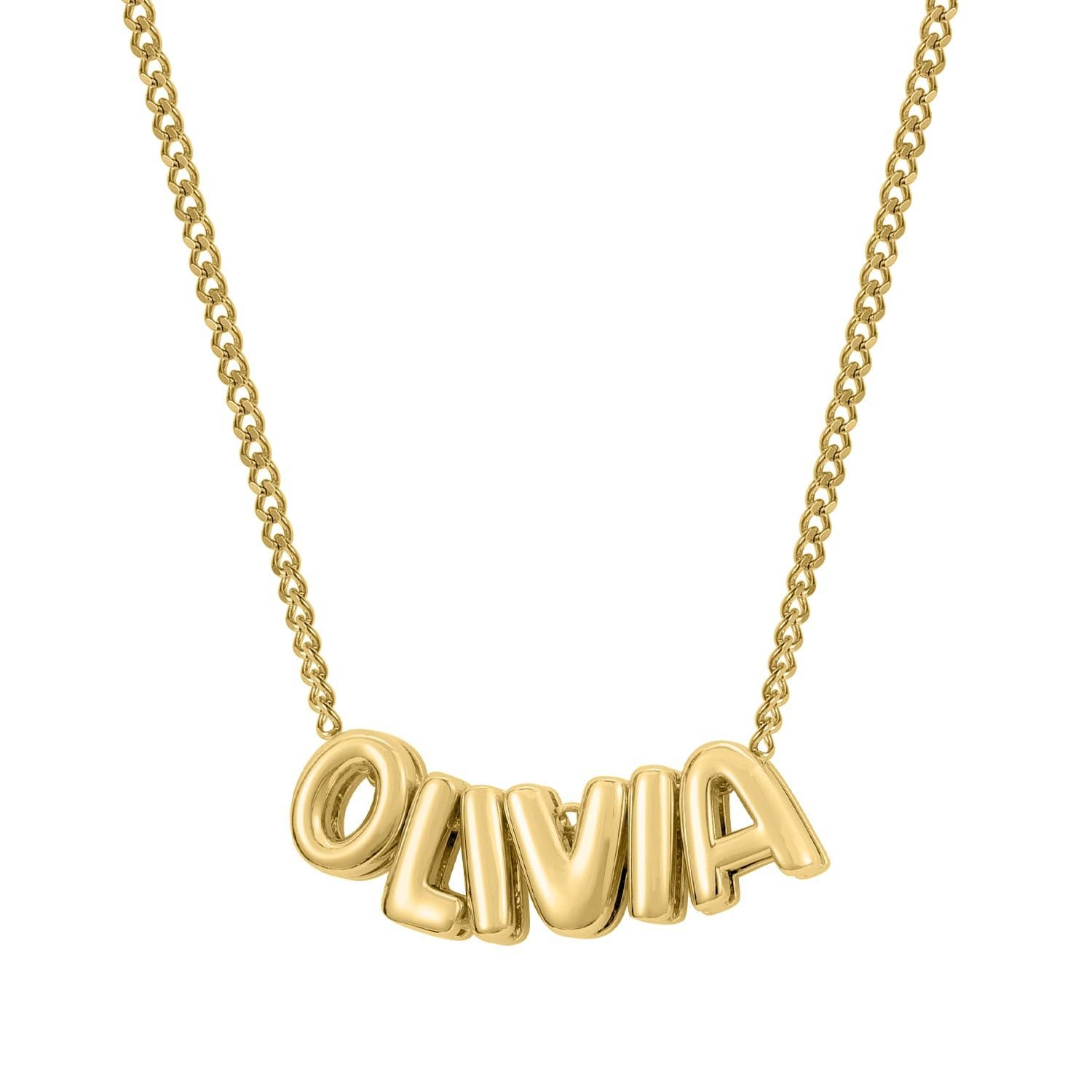 BUBBLE NAME NECKLACE