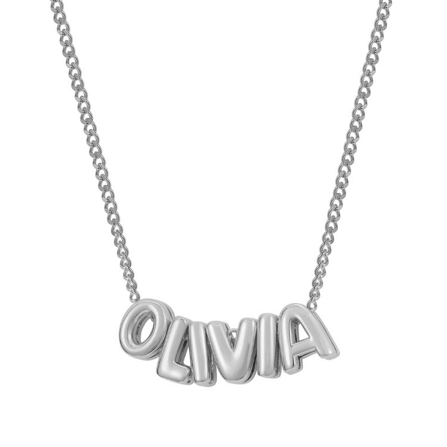BUBBLE NAME NECKLACE