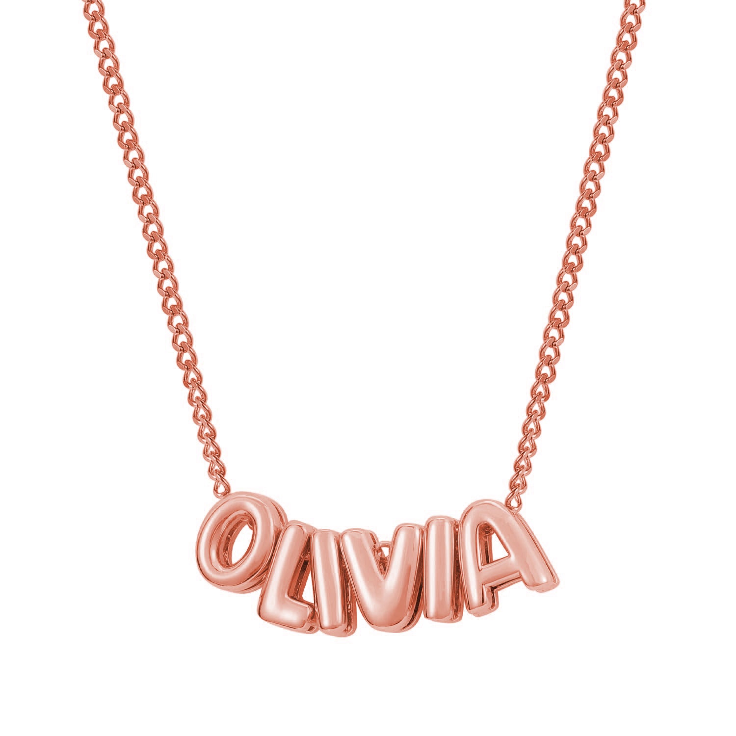 BUBBLE NAME NECKLACE