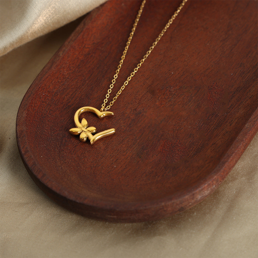 BUTTERFLY FLOWER NECKLACE