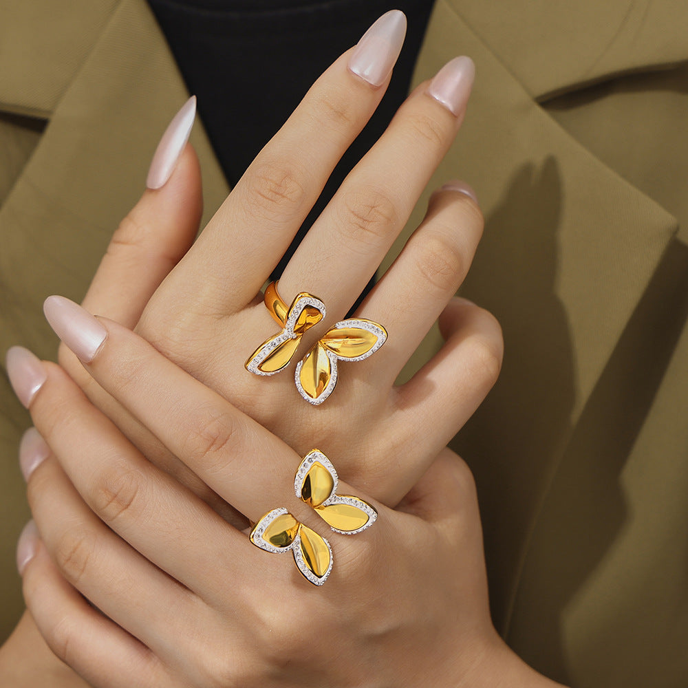 BUTTERFLY OPEN RING