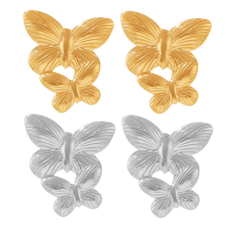BUTTERFLY SPLICING EARRINGS