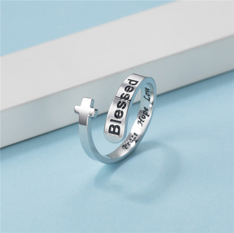 Blessed Peace Hope Love Ring